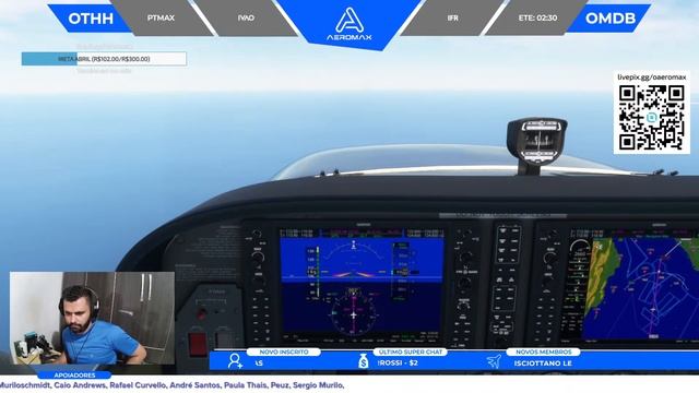 🔵[ LIVE-IVAO ]🔵 ✈️PARTIU DUBAI DE C172 | OTHH/OMDB | PARTE 21 смотреть онлайн