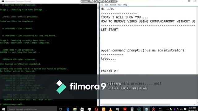 How to remove virus on Windows 10|using command prompt смотреть онлайн