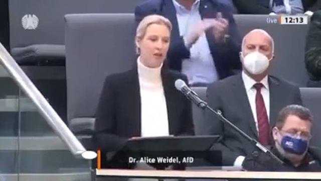Выступление в бундестаге : Вайдель - лидер партии "Альтернатива для Германии" произвело фурор смотреть онлайн