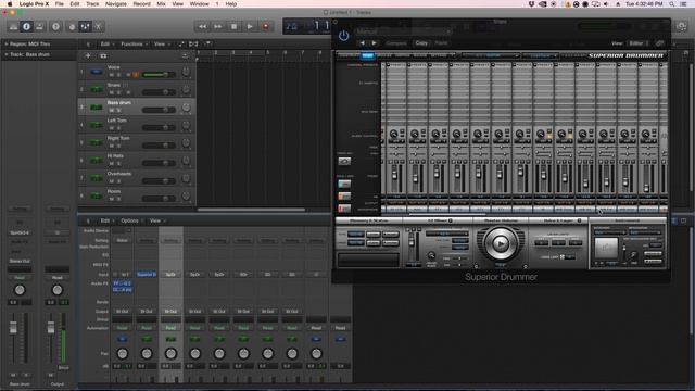 How To Use Multi-Outputs With Superior Drummer 2.0 [Logic Pro X] смотреть онлайн