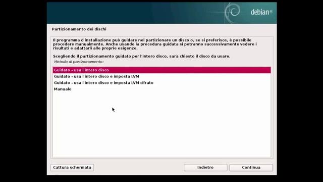Linux - 2 - Partizionamento e installazione Debian 8 смотреть онлайн
