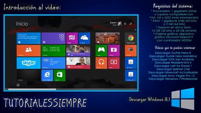 DESCARGAR WINDOWS 8 1 PRO ESPANOL 1 LINK 32 y 64 bits TutorialesSiempre смотреть онлайн