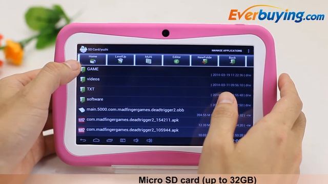 7 inch M755 Android 4.1 Kids Tablet PC from Everbuying.com смотреть онлайн