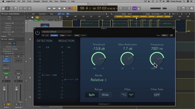 How to use the De-Esser 2 Plugin in Logic Pro X | Logic Pro 10.4.5 Update смотреть онлайн