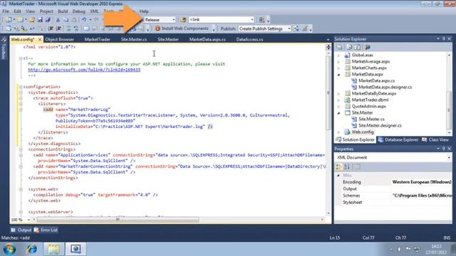 Learn ASP.NET 4.0 Expert Skills Lesson 5-9: Use a listener to save diagnostic information to a file смотреть онлайн
