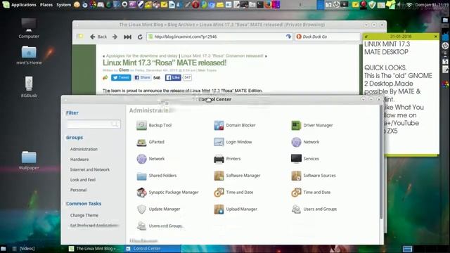 2016 - Customizing Linux Mint 17.3 Mate Edition - January 31. смотреть онлайн