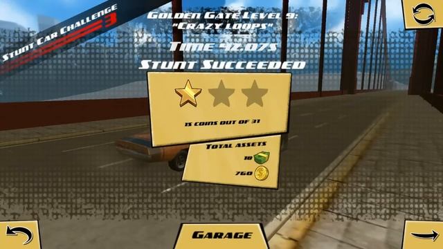✓Stunt Car Challenge 3 Android Gameplay- Golden Gate Bridge смотреть онлайн