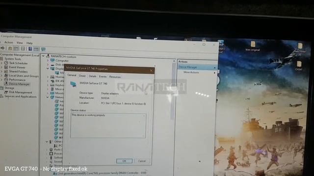 EVGA GT 740 No display fixed 🆗️ смотреть онлайн