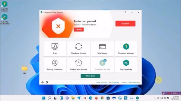 Kaspersky Total Security Tested 12.18.21