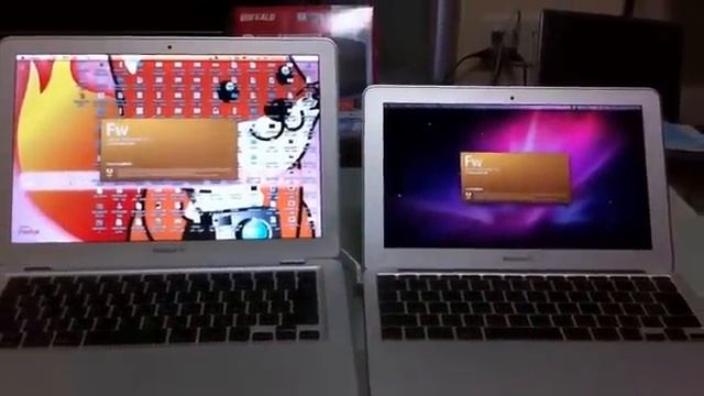 MacBook Air(11.6インチ)と初代Air(SSD換装済み)のFireworks起動比較 смотреть онлайн
