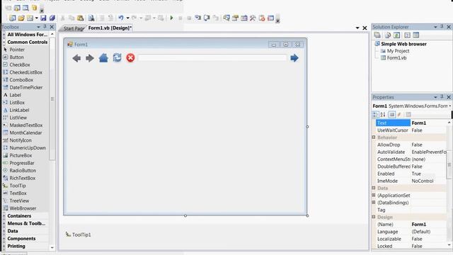 Visual Basic 2008 - Webbrowser смотреть онлайн