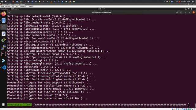 Установка Wireshark в Ubuntu 19.10 (Eoan Ermine) смотреть онлайн
