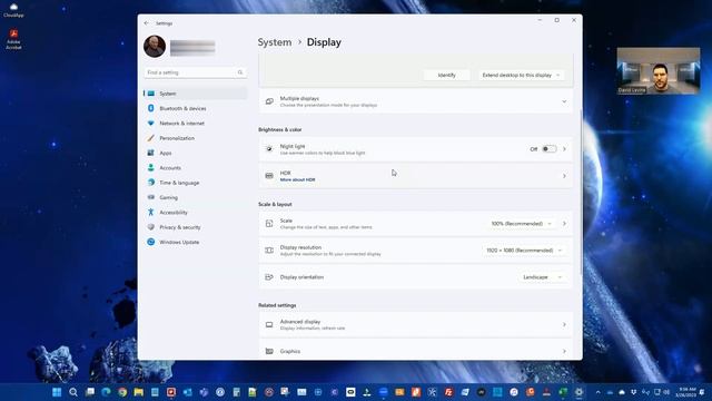 Windows Settings App: System - Display смотреть онлайн