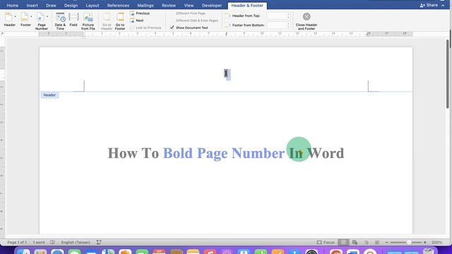 How To Bold Page Number In Word смотреть онлайн