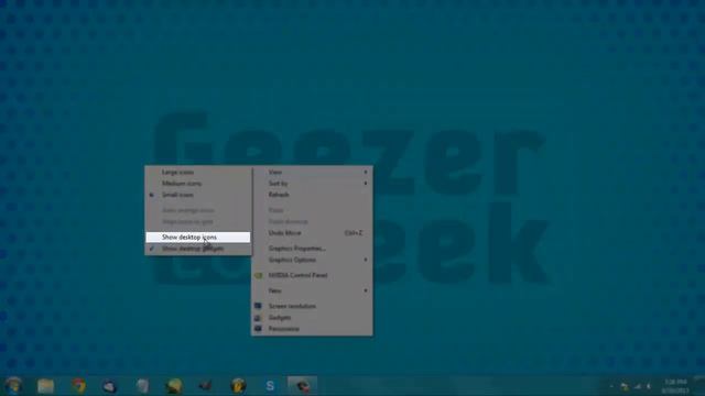 How to Hide you Desktop Icons (Windows 7) смотреть онлайн