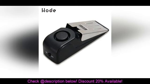 Best Door Stop Alarm Home Travel Security Portable System Safety Wedge Alert смотреть онлайн