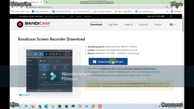 How to download Bandicam Screen Recorder in low end pc 1 to 2 gb ram. 64/32 bit Windows 7/8/10/11. смотреть онлайн