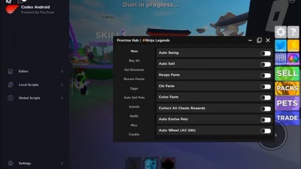 cool ninja legend script for fluxus codex and delta