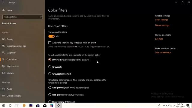 How to Enable Color Filters Mode in Windows 10 New Update смотреть онлайн