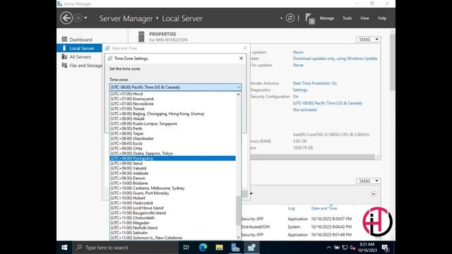 How change time zone in windows server 2022 Part 2 смотреть онлайн