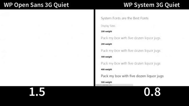 System vs Web Fonts (3G) смотреть онлайн