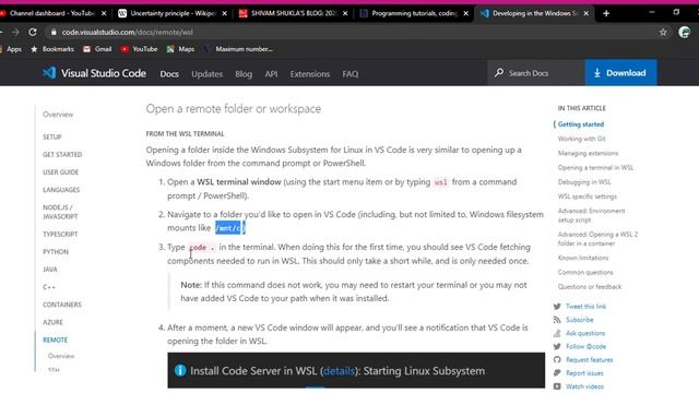windows subsystem for linux with visual studio code ....It is very simple смотреть онлайн