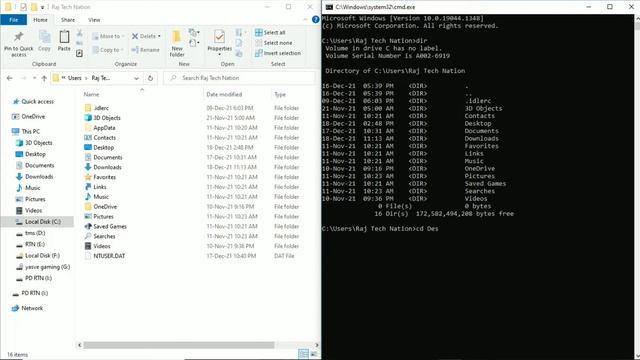 How to use dir command in cmd || windows || ethical hacking || смотреть онлайн