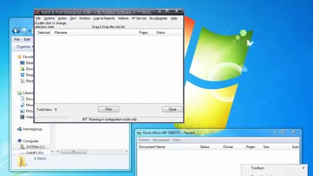 Batch & Print Enterprise - Running as a NT Service смотреть онлайн