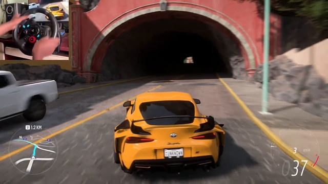 Fast and furious 9 Supra MK5 | Forza Horizon 5 | Logitech G29 wheel Gameplay смотреть онлайн