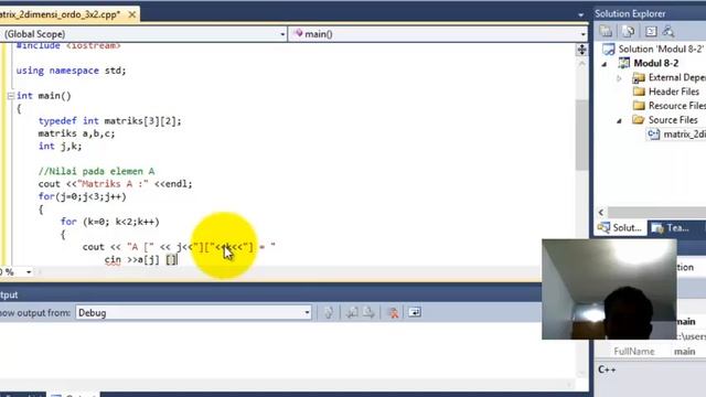 Matrix Calculation using Array in C++ смотреть онлайн