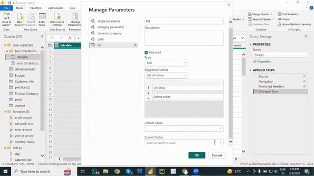 ➡️ Parameters in Power Query part 2- List Parameters #listparameters #parametersinpowerquery смотреть онлайн