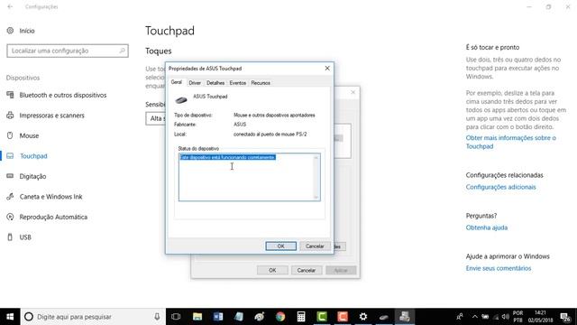 Touchpad não funciona windows 10 SOLUÇÃO смотреть онлайн
