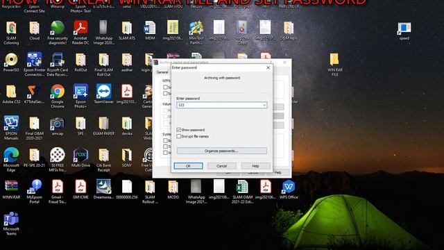 HOW TO CREAT WIN RAR FILE AND SET PASSWORD смотреть онлайн