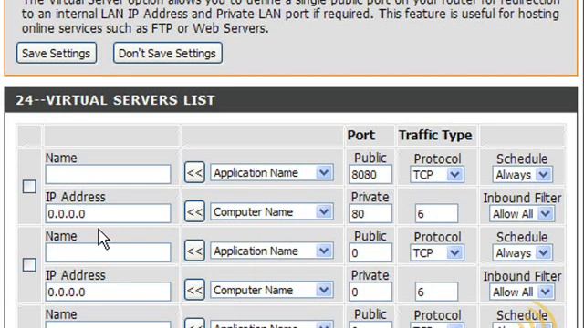 Wireless Networking - Virtual Server Settings смотреть онлайн