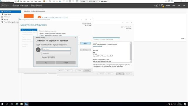 16- Windows Server 2016 IFM ile Read Only Domain Controller (RODC) Kurulumu | RODC Install with IFM смотреть онлайн
