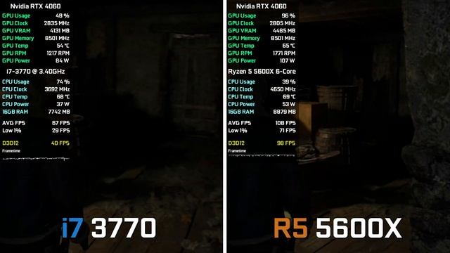 Intel i7 3770 vs Ryzen 5 5600X - Test in 10 Games in 2024 смотреть онлайн