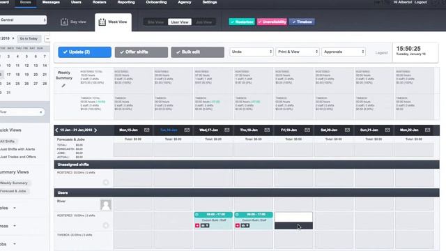BoxSuite - add a shift in user view смотреть онлайн