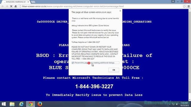 Remove blue-screen-error.co.in Pop-up Ads (Removal Guide) смотреть онлайн