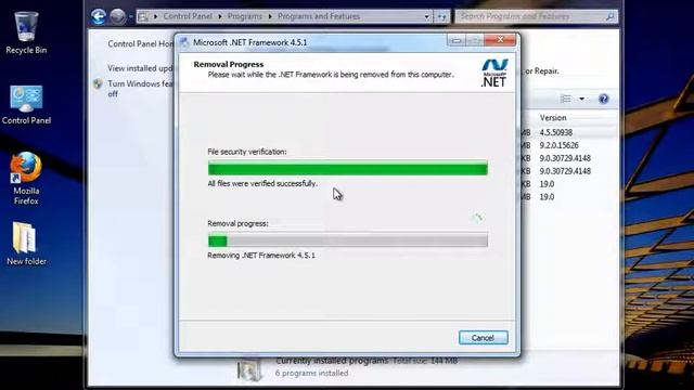 Uninstall Microsoft  NET Framework 4 5 1 1