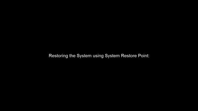 System Restore on Windows 10 смотреть онлайн