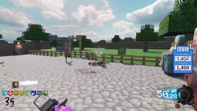 MINECRAFT ZOMBIES "ONE WINDOW CHALLENGE" GAME CRASH!!! (BLACK OPS 3 CUSTOM ZOMBIES MAP) смотреть онлайн
