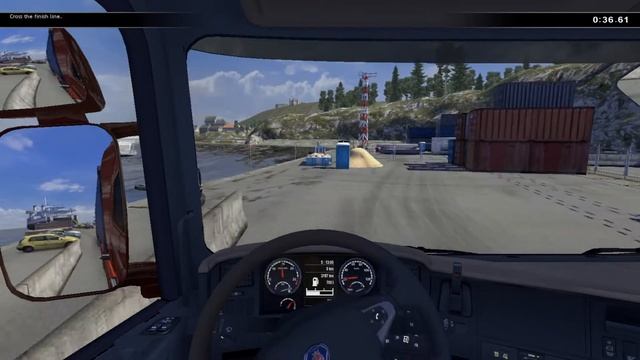 SCANIA Truck Driving Simulator Dangerous Drives (Ferry) #8 смотреть онлайн