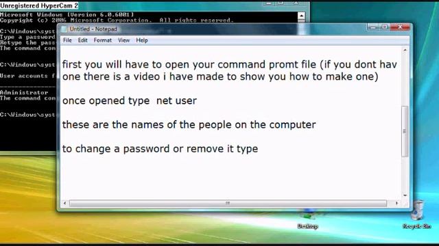 how to change a password command prompt смотреть онлайн