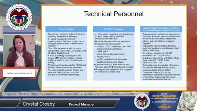 Meet the Project Manager and Contract Management Analyst of the U.S. Currency Education Program смотреть онлайн