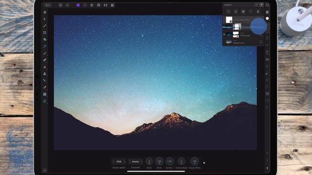Add stars to your photo - Affinity photo iPad tutorial смотреть онлайн