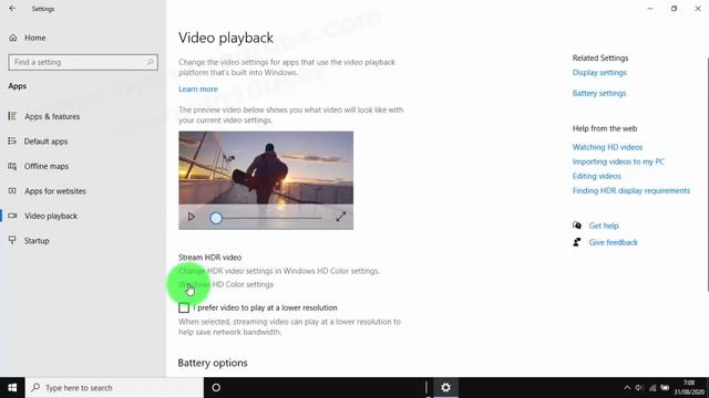 Windows 10 Home : How to set optimize for image quality when running windows HD Color content смотреть онлайн