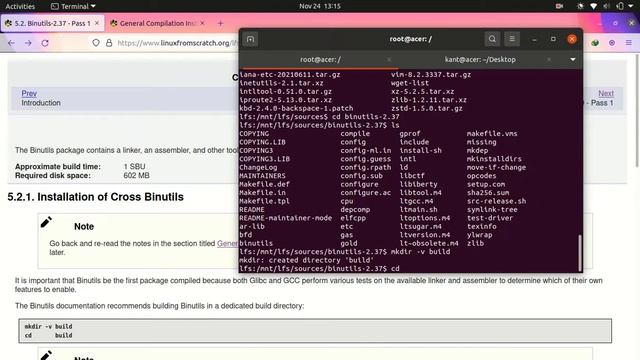 Linux From Scratch 11.0 || Part 4 - Compiling and Installing Binutils || हिंदी में || LFS In Hindi смотреть онлайн