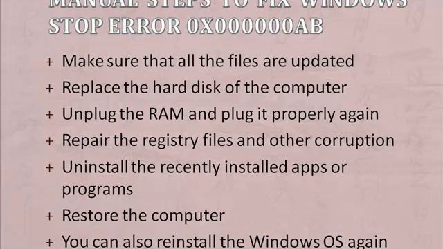 Fix Windows Stop Error 0x000000AB смотреть онлайн