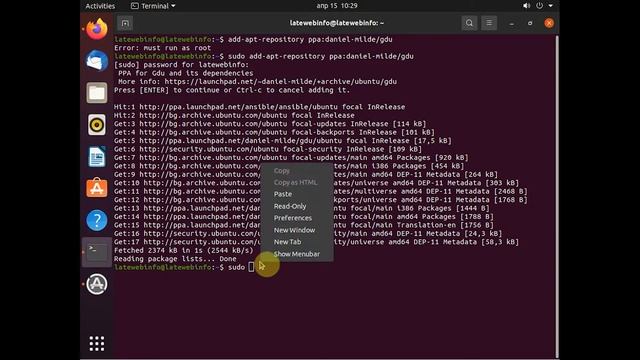 Ubuntu Install and Review GDU Disk Analyzer смотреть онлайн