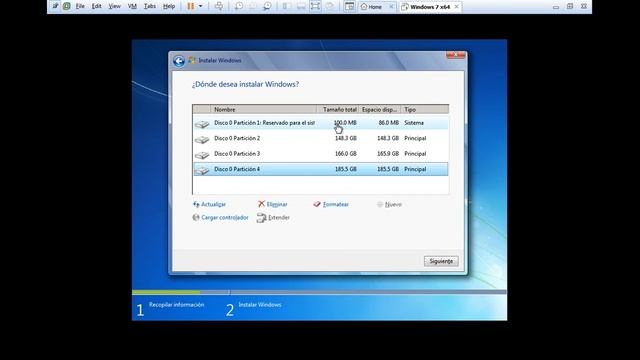 Instalacion de Windows 7 x64 con Servis Pack 1 смотреть онлайн